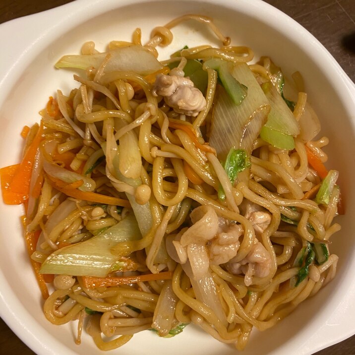 2歳の野菜たっぷり焼きそば